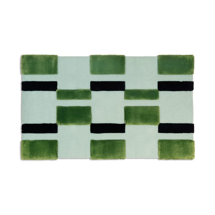 ODC Segment Rug Collection Irregular χαλί - Green-mint-black, 120x200 cm - Ogeborg