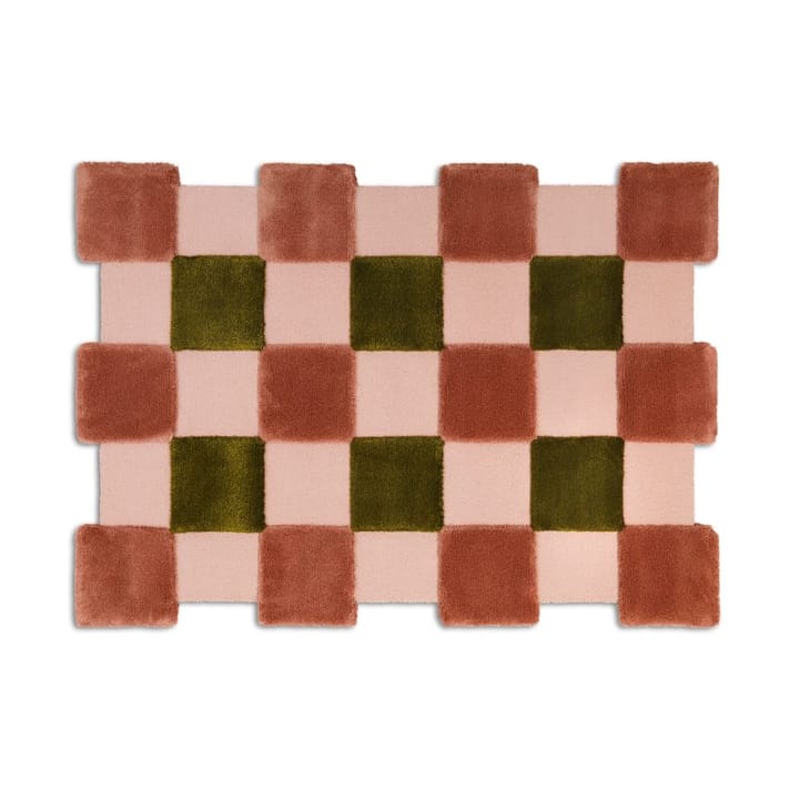 ODC Segment Rug Collection Square χαλί - Apricot-rose-olive, 142x198 cm - Ogeborg