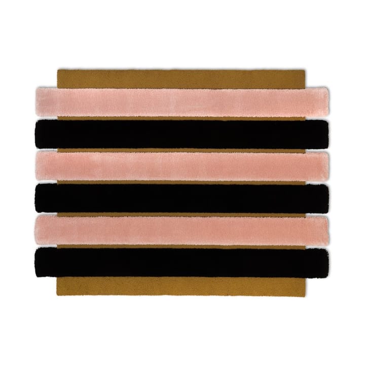 ODC Segment Rug Collection Stripe χαλί - Golden-blush-black, 154x200 cm - Ogeborg