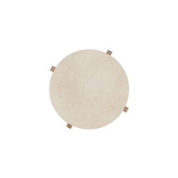 Μαρμάρινο τραπεζάκι σαλονιού Lune Ø50 cm - Natur-white - OYOY