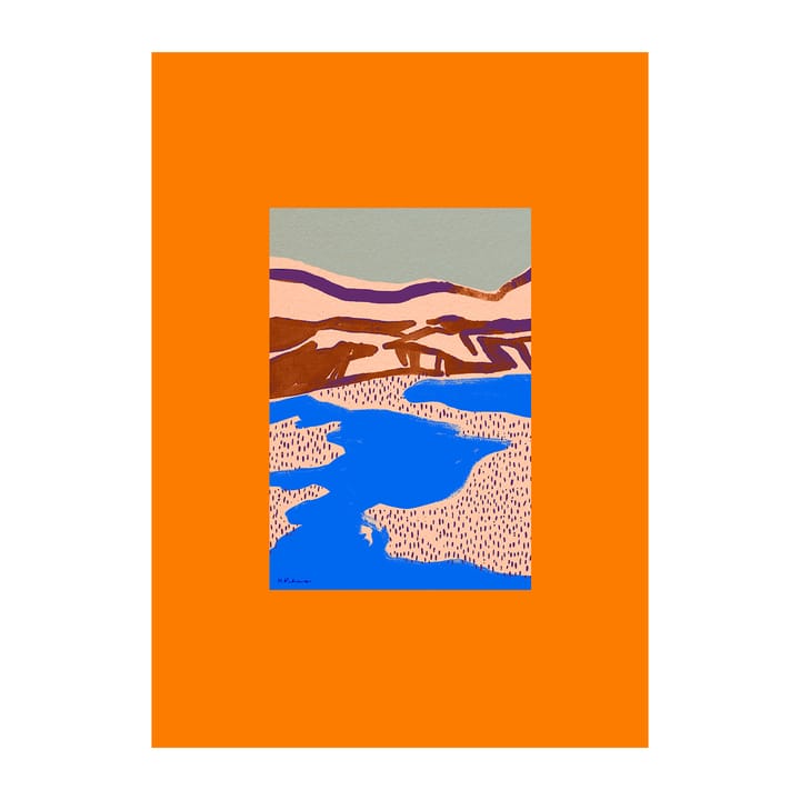 Orange Landscape Αφίσα - 30x40 cm - Paper Collective