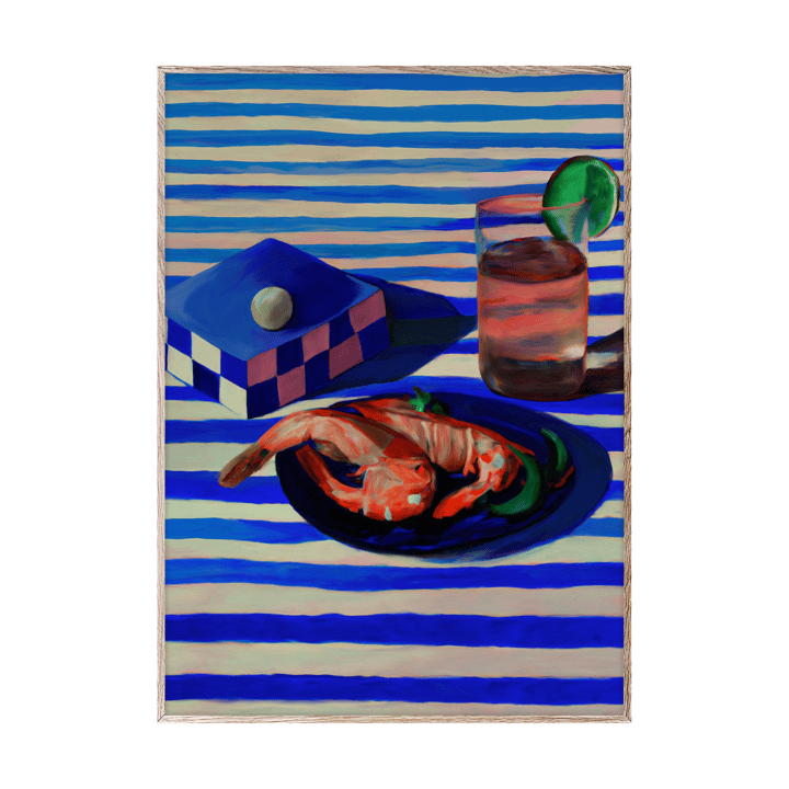 Shrimp & Stripes Αφίσα - 50x70 cm - Paper Collective