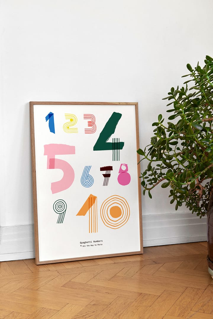 Spaghetti Numbers Αφίσα, 50x70 cm Paper Collective