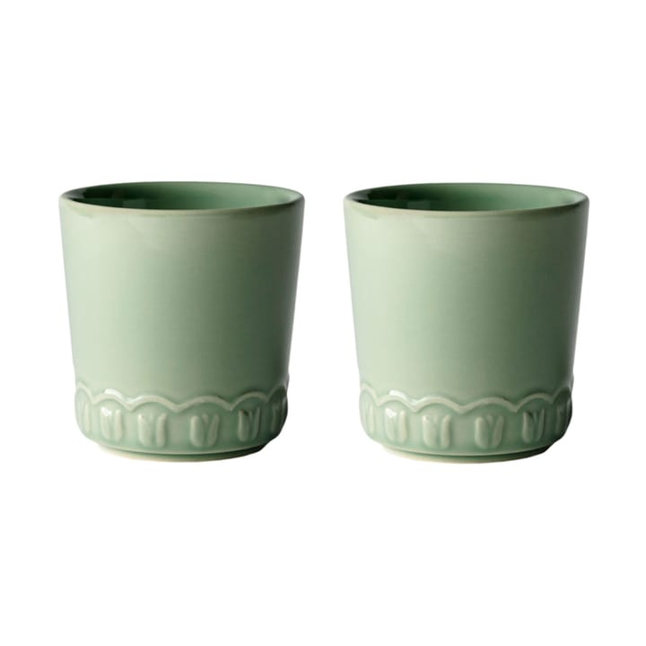 Tulipa φλιτζάνι 20 cl συσκευασία με 2 τεμ. - Verona green - PotteryJo