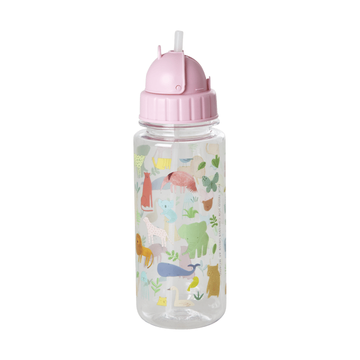 Παιδικό μπουκάλι νερού Rice 45 cl - Sweet Jungle Print-Soft Pink - RICE