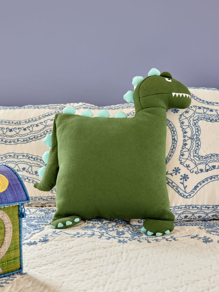 Rice cushion dinosaur 48x52 cm, Green RICE