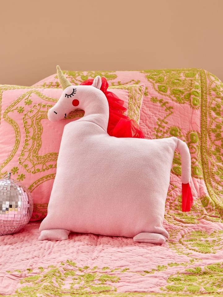 Rice cushion unicorn 40x50 cm, Pink RICE