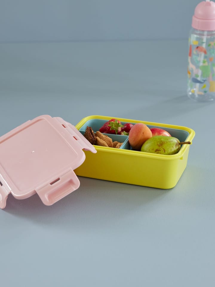 Rice lunch box με 3 χωρίσματα, Soft yellow RICE