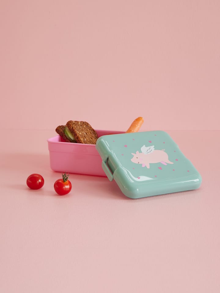 Rice lunchbox 13.5x14 cm, Flying pig RICE