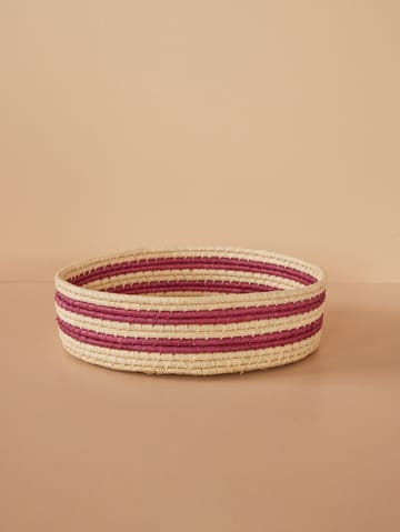 Καλάθι αποθήκευσης Rice raffia round large - Aubergine - RICE