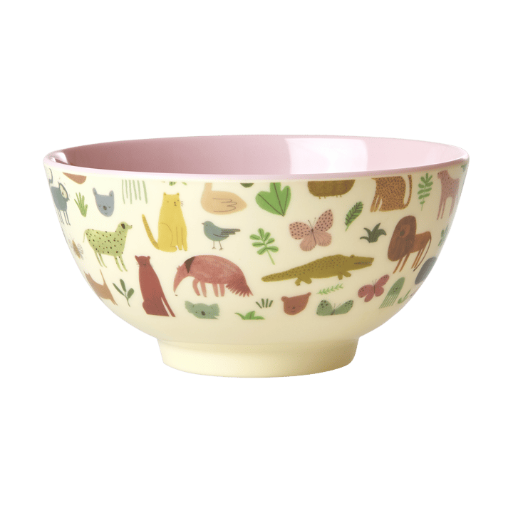 Rice μπολ μελαμίνης μεσαίο - Sweet Jungle Print-Soft Pink - RICE