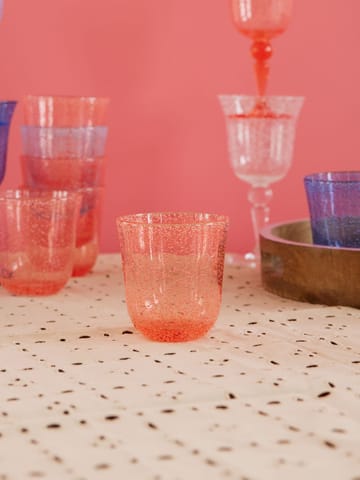 Rice Ποτήρι τύπου tumbler από ακρυλικό bubble design 41 cl - Peach - RICE