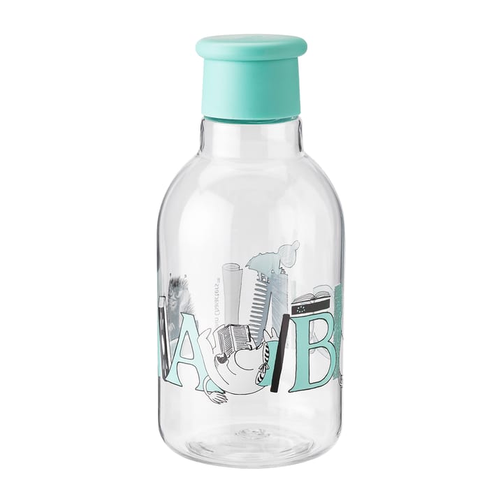 DRINK-IT Moomin ABC μπουκάλι νερού 0.5 l - Τιρκουάζ - RIG-TIG
