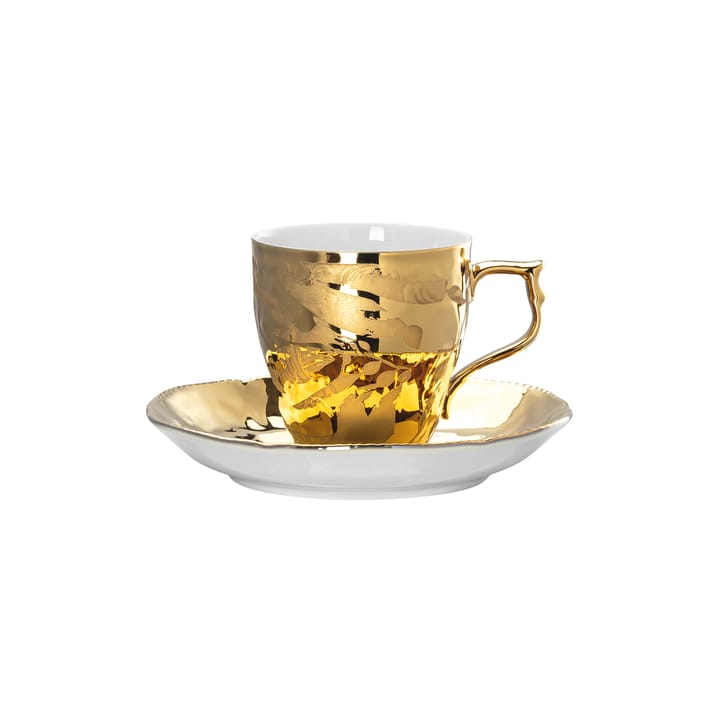 Rosenthal Heritage Midas φλιτζάνι εσπρέσο με πιατάκι - λευκό-χρυσαφί - Rosenthal