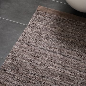 Δερμάτινο χαλί  60x90 cm - ξύλο (καφέ) - Rug Solid