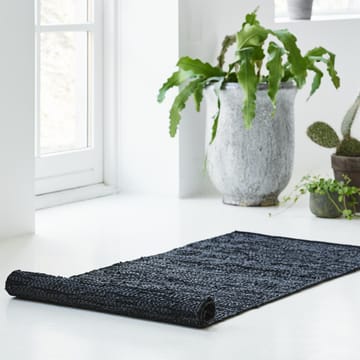 Δερμάτ�ινο χαλί 60x90 cm - μαύρο (μαύρο) - Rug Solid