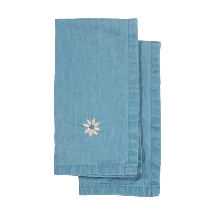 Eden denim πετσέτα κουζίνας 50x70 cm 2-pack - Μπλε - Sagaform