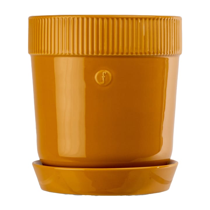 Γλάστρα Elise με πιατάκι διαμέτρου 17 εκ - Κίτρινο - Sagaform