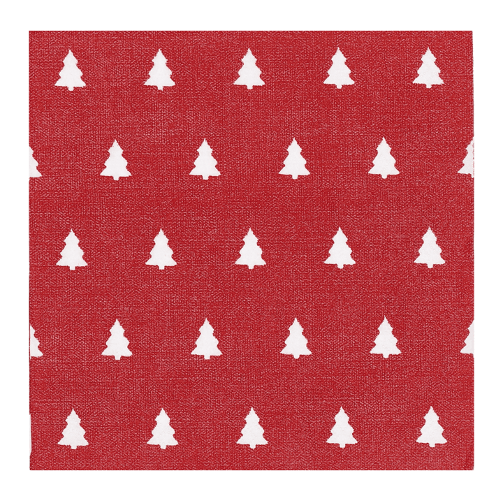 Linen trees χαρτοπετσέτεs 33x33 εκ 20-pack - Red - Scandi Essentials