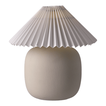 Boulder επιτραπέζιο φωτιστικό 29 cm beige-pleated white - undefined - Scandi Living