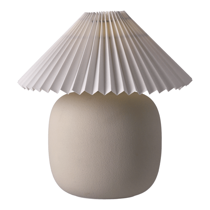 Boulder επιτραπέζιο φωτιστικό 29 cm beige-pleated white Scandi Living