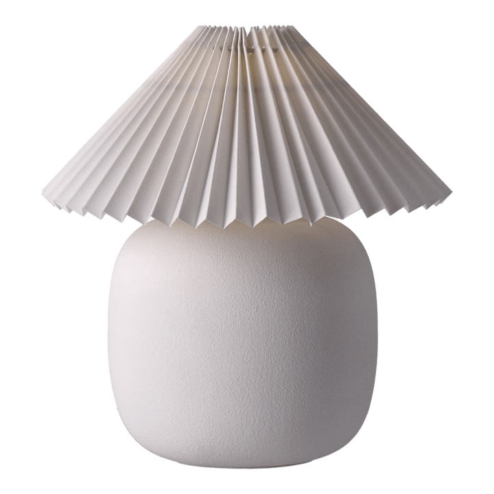 Boulder επιτραπέζιο φωτιστικό 29 cm white-pleated white Scandi Living