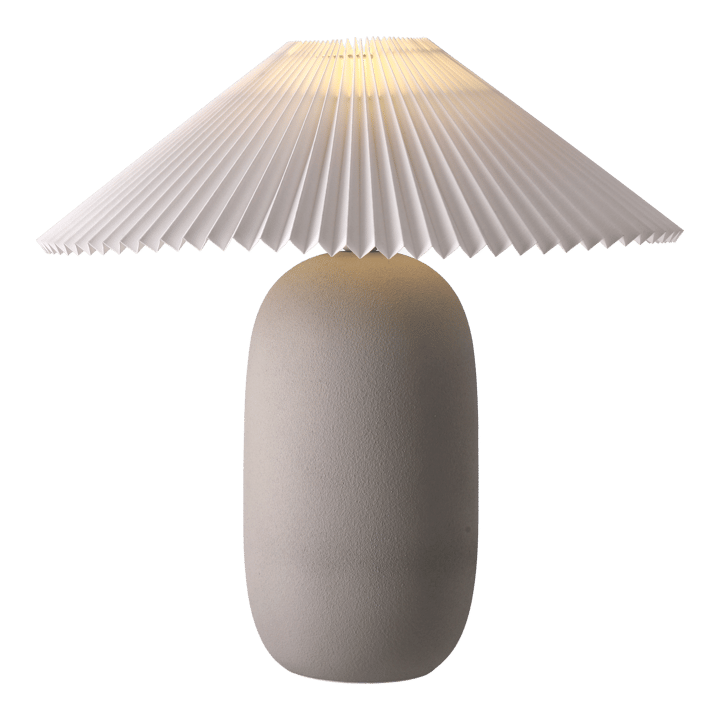 Boulder �επιτραπέζιο φωτιστικό 48 cm grey-pleated white, Βάση λάμπας Scandi Living