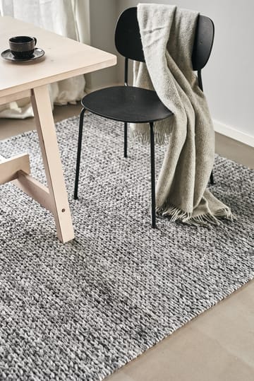 Braided μάλλινο χαλί σκούρο γκρι - 170x240 cm - Scandi Living