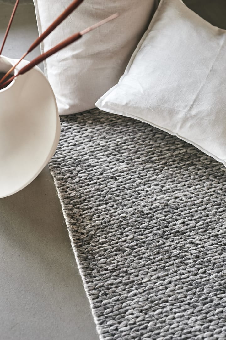 Braided μάλλινο χαλί natural grey, 170x240 cm Scandi Living