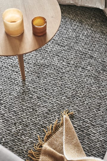 Braided μάλλινο χαλί natural grey - 200x300 cm - Scandi Living