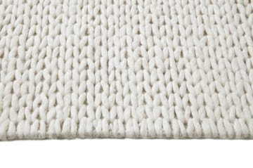 Braided μάλλινο χαλί natural white - 170x240 cm - Scandi Living