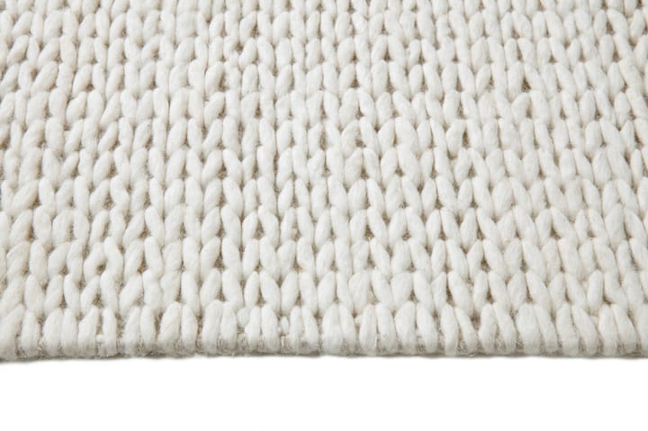 Braided μάλλινο χαλί natural white, 170x240 cm Scandi Living