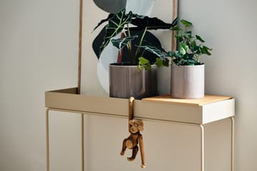 Κεραμικό γλαστράκι Sleek Ø12 cm - Μπεζ - Scandi Living