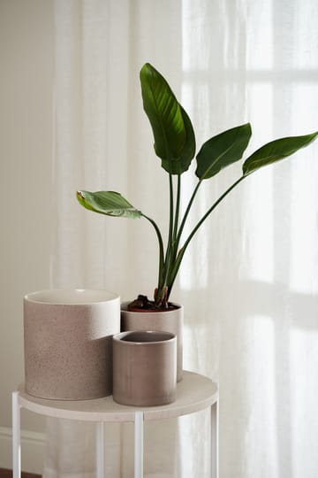 Κεραμικό γλαστράκι Sleek Ø12 cm - Μπεζ - Scandi Living