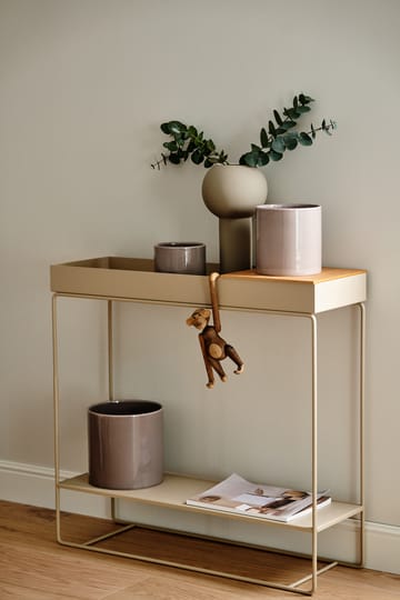 Κεραμικό γλαστράκι Sleek Ø12 cm - Μπεζ - Scandi Living