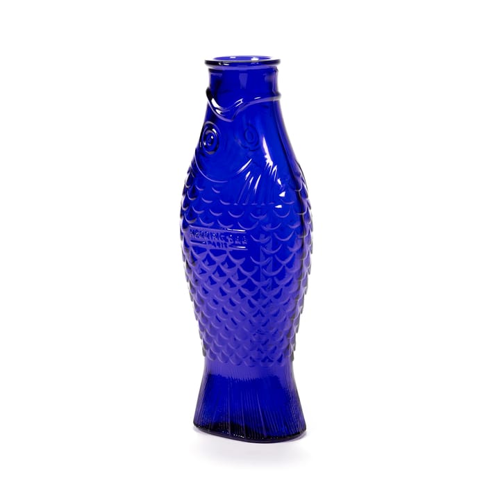 Fish & Fish γυάλινο μπουκάλι 85 cl - Cobalt blue - Serax