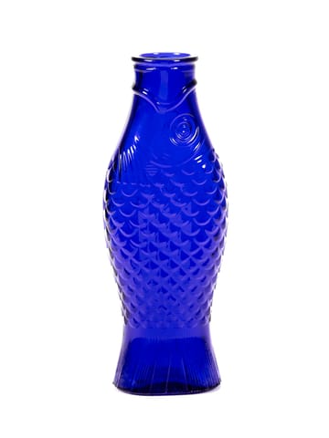 Fish & Fish γυάλινο μπουκάλι 85 cl - Cobalt blue - Serax