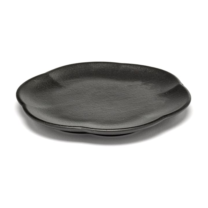 Ραβδωτό πιάτο, Inku, M 13,9 εκ - Μ�αύρο - Serax