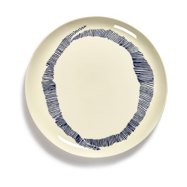 Ottolenghi Feast πιάτο L Ø26 cm συσκευασία 2 τεμαχίων - White stripes-blue - Serax