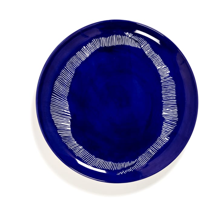 Ottolenghi Feast πιάτο L Ø26,5 cm συσκευασία 2 τεμαχίων - Dark blue stripes-white - Serax