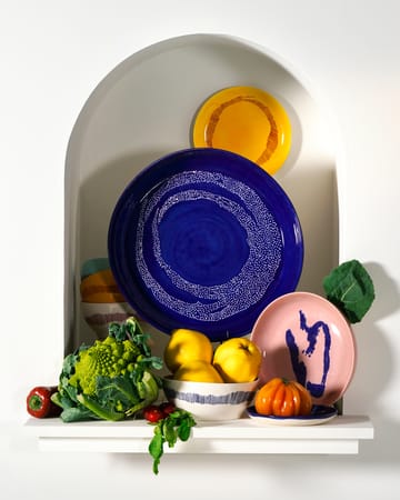 Ottolenghi Feast πιάτο L Ø26,5 cm συσκευασία 2 τεμαχίων - Dark blue stripes-white - Serax