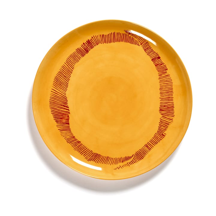 Ottolenghi Feast πιάτο L Ø26,5 cm συσκευασία 2 τεμαχίων - Yellow stripes-red - Serax