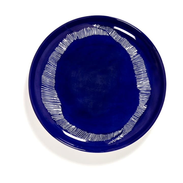 Ottolenghi Feast πιάτο M Ø22,5 cm συσκευασία 2 τεμαχίων - Dark blue stripes-white - Serax