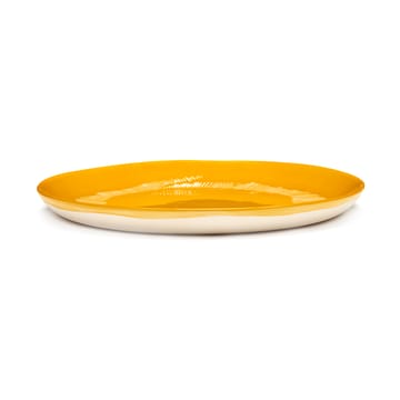 Ottolenghi Feast πιάτο M Ø22,5 cm συσκευασία 2 τεμαχίων - Yellow stripes-white - Serax