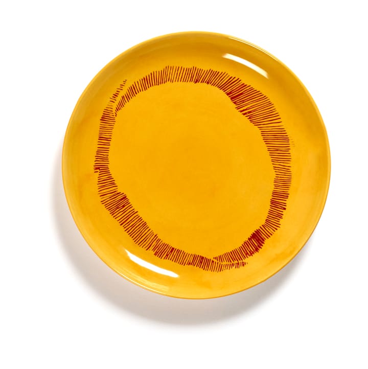 Ottolenghi Feast πιάτο S Ø19 cm συσκευασία 2 τεμαχίων - Yellow stripes-red - Serax