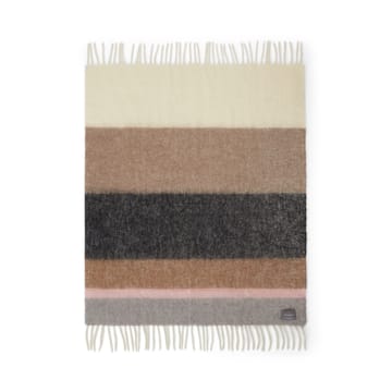 Κουβέρτα Mohair  - Stripe Brown, Black & Rose - Stackelbergs