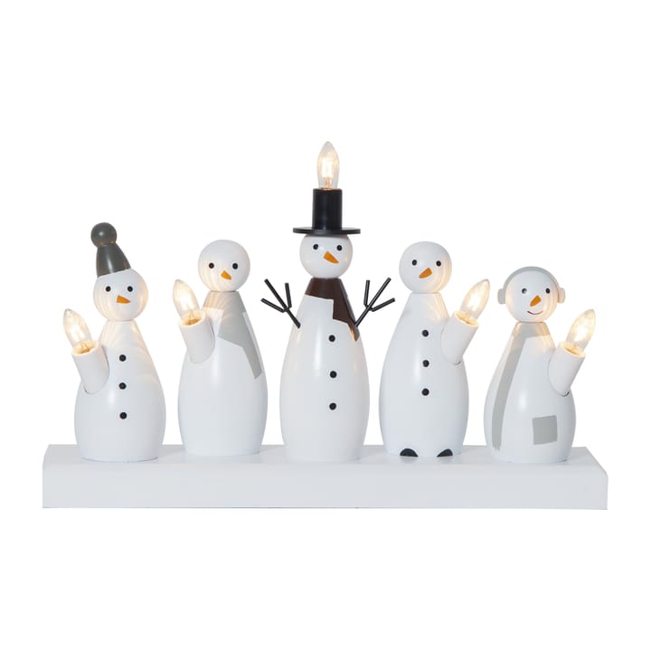 Snowman advent κερί - Λευκό - Star Trading