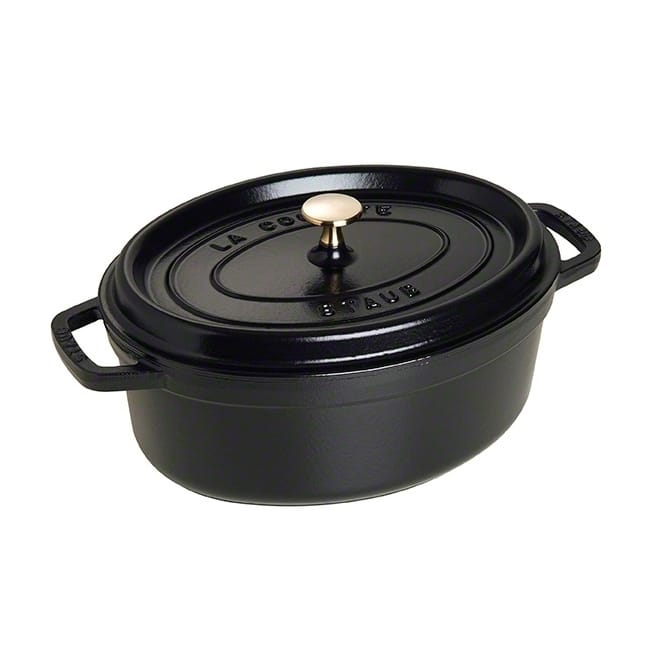 Staub οβάλ γάστρα 4.2 l - μαύρο - STAUB