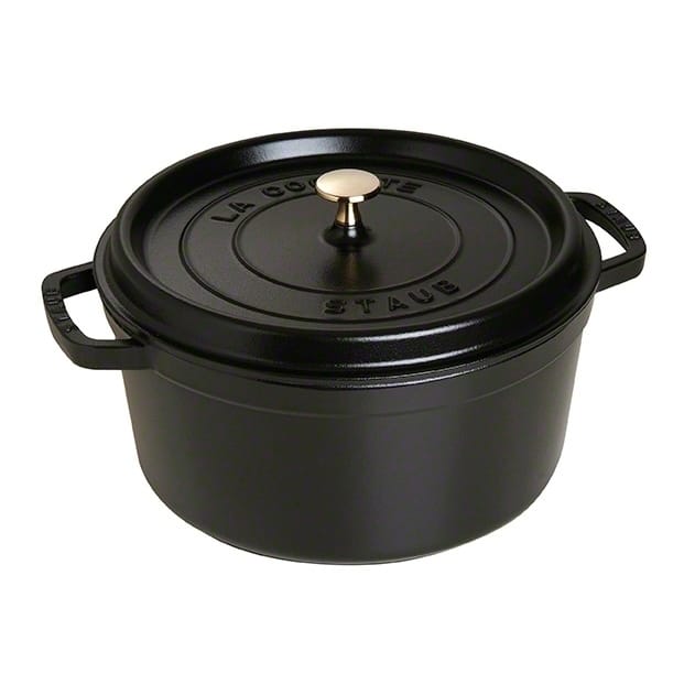 Staub στρογγυλή γάστρα 6.7 l, μαύρο STAUB