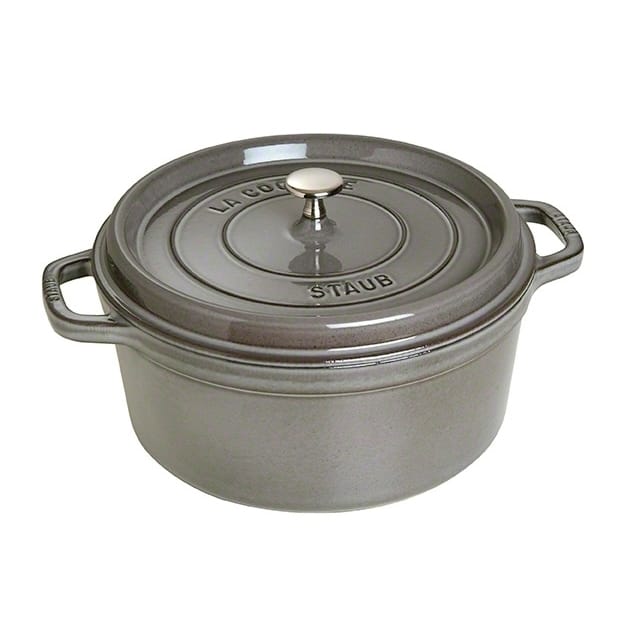 Staub στρογγυλή γάστρα 6.7 l - γκρι - STAUB